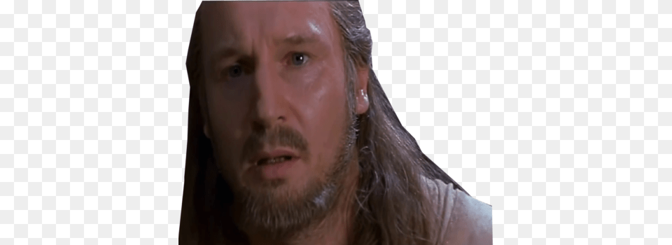 Qui Gon Jinn, Crying, Face, Head, Person Free Png Download