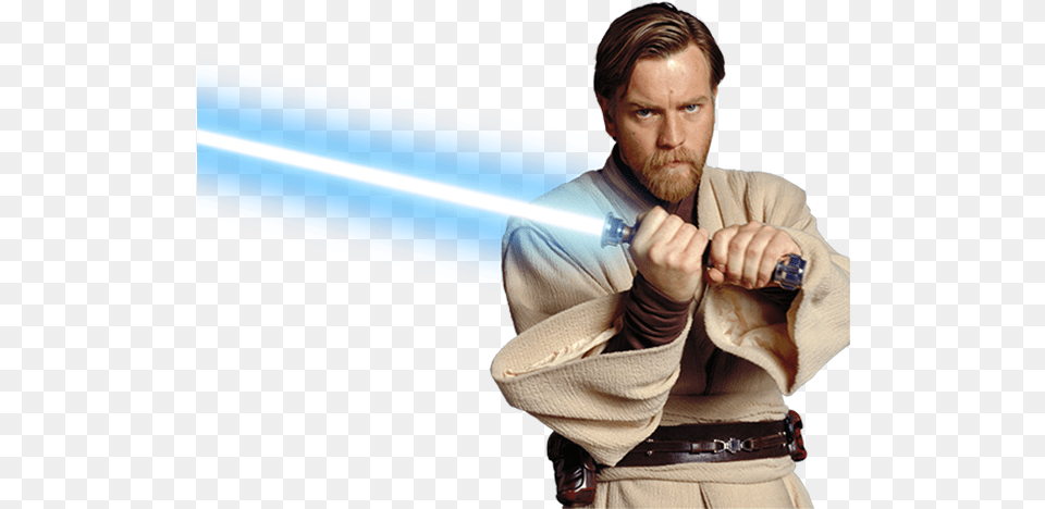 Obi Wan, Adult, Sword, Person, Man Png