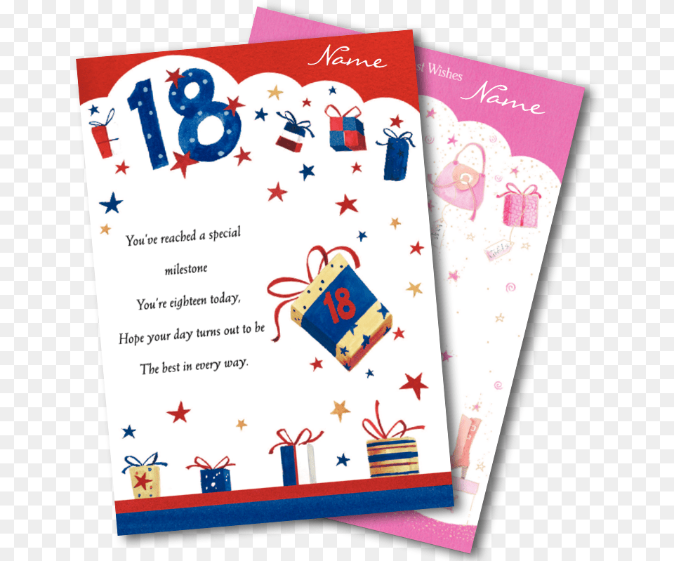 18th Birthday Clipart Greeting Card, Envelope, Greeting Card, Mail, Advertisement Png Image