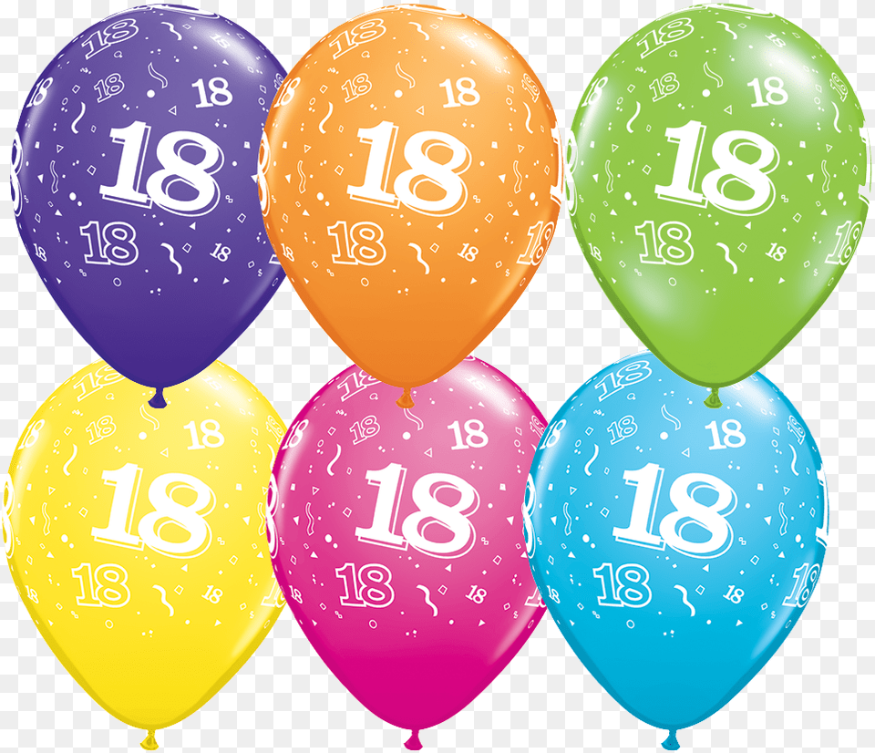 18th Birthday Latex Balloons 7th Birthday Balloons, Balloon Png Image