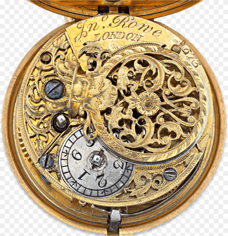18th Century English Gold Pocket Watch Pocket Watch, Arm, Body Part, Person, Wristwatch Free Transparent Png