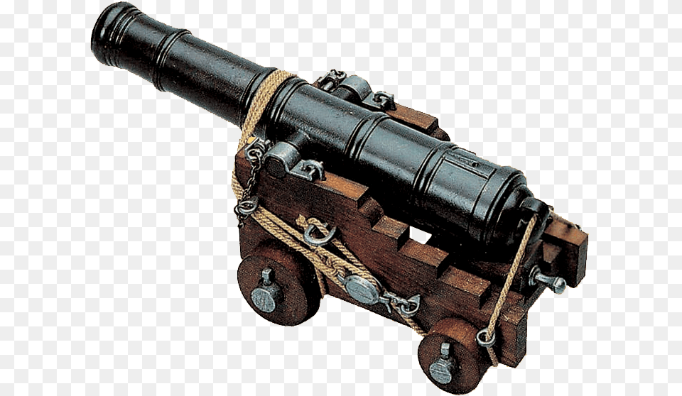 18th Century Naval Cannon, Weapon, Gun Png Image