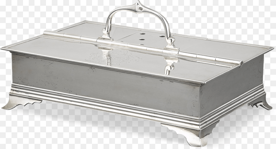 18th Century Silver Inkwell By James Young Silver, Box, Sink, Sink Faucet, Furniture Png