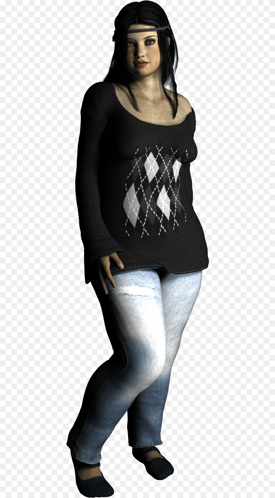 19 15 Big Girl Girl, Teen, Sweater, Sleeve, Person Free Png