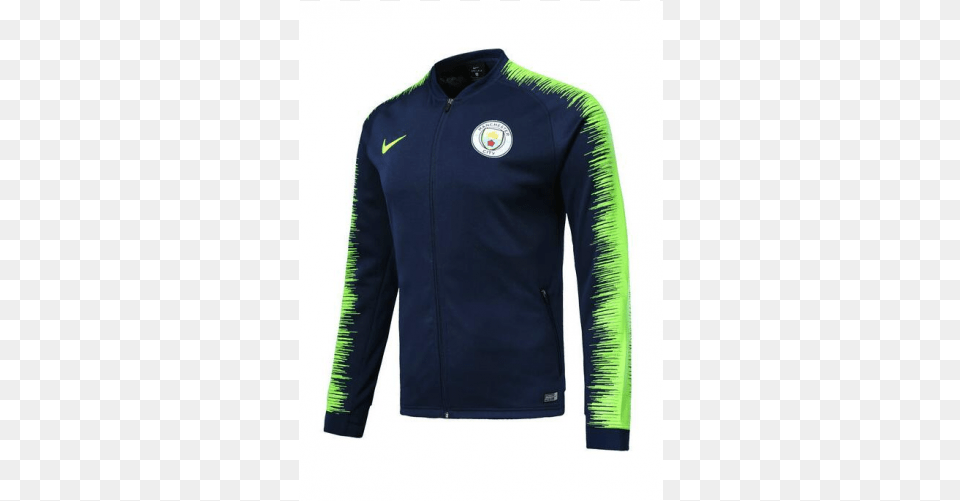 19 Manchester City Jacket Navy Manchester City 2018 19 Jacket, Clothing, Coat, Sleeve, Shirt Free Png Download
