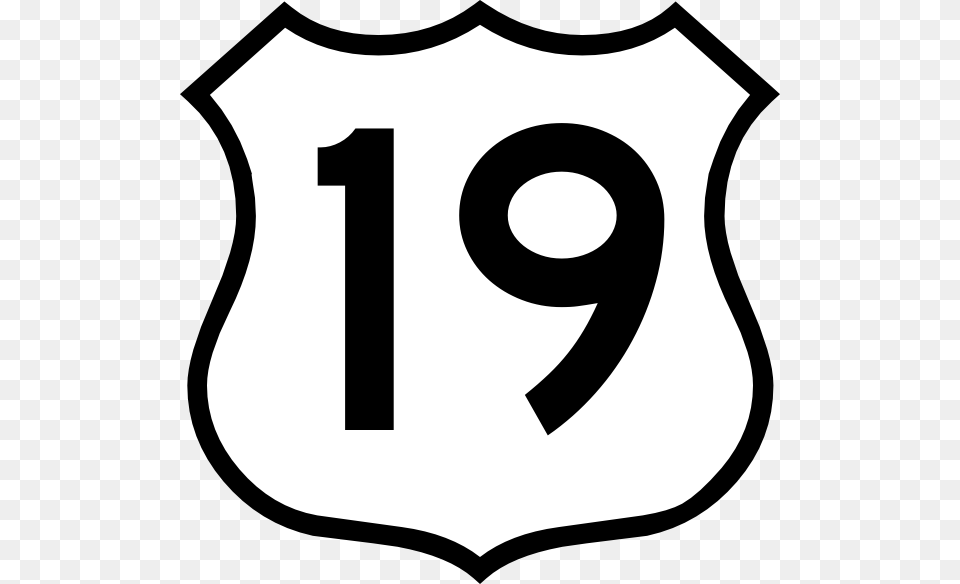 19 Us Highway Sign, Symbol, Text Png Image