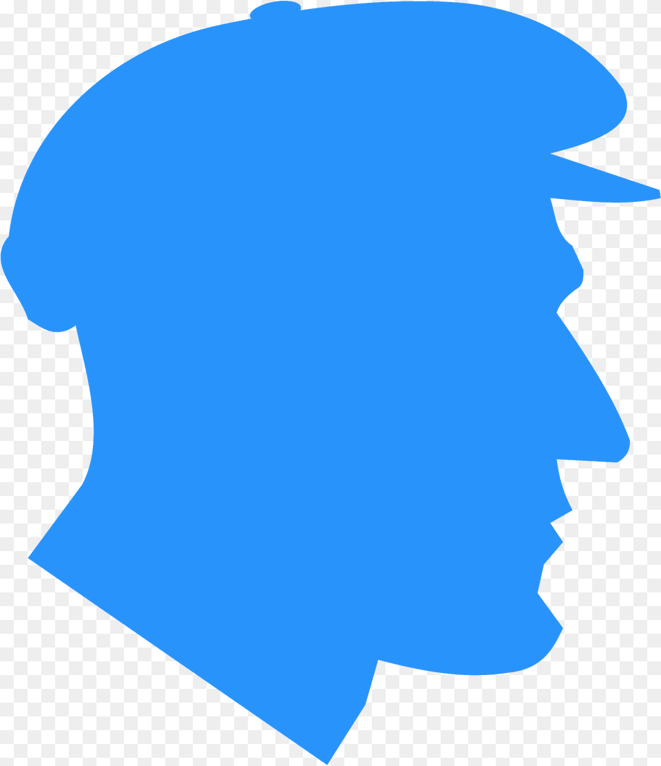 1920s Flat Hat Side Profile Silhouette, Head, Person, Face, Logo Free Transparent Png