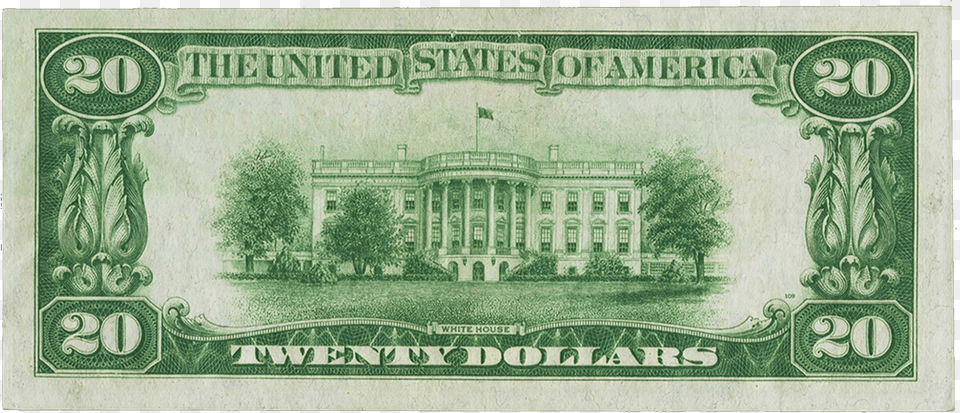 1928 Gold Certificate 20 Dollar Bill Png