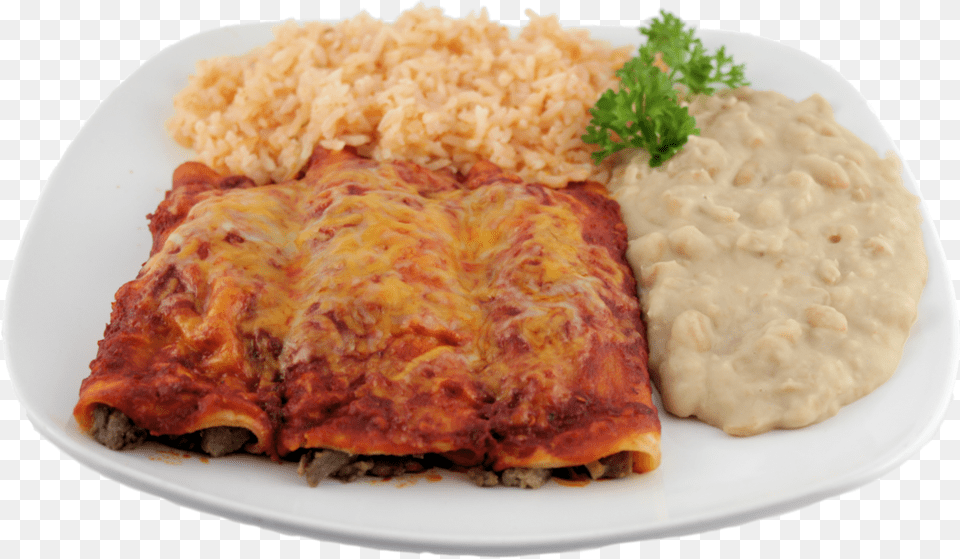Enchiladas, Plate, Food, Enchilada Free Transparent Png