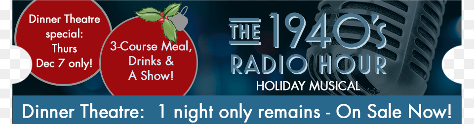 1940s Radio On Sale Now Slider Dinner Theatre Us Boulogne, Advertisement, Berry, Food, Fruit Png Image