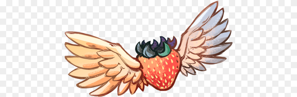 195 Pixels Celeste Winged Strawberry, Berry, Food, Fruit, Plant Free Png Download
