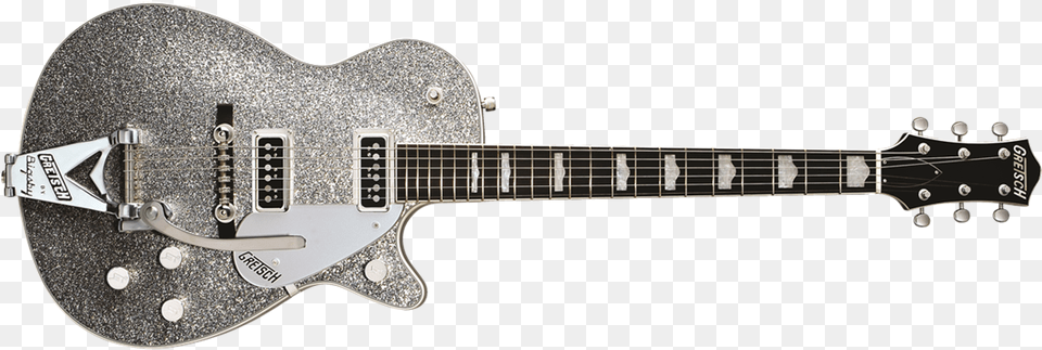1957 Silver Jet With Bigsby Rosewood Fingerboard Gretsch G6129t Silver Jet, Guitar, Musical Instrument, Electric Guitar, Bass Guitar Png