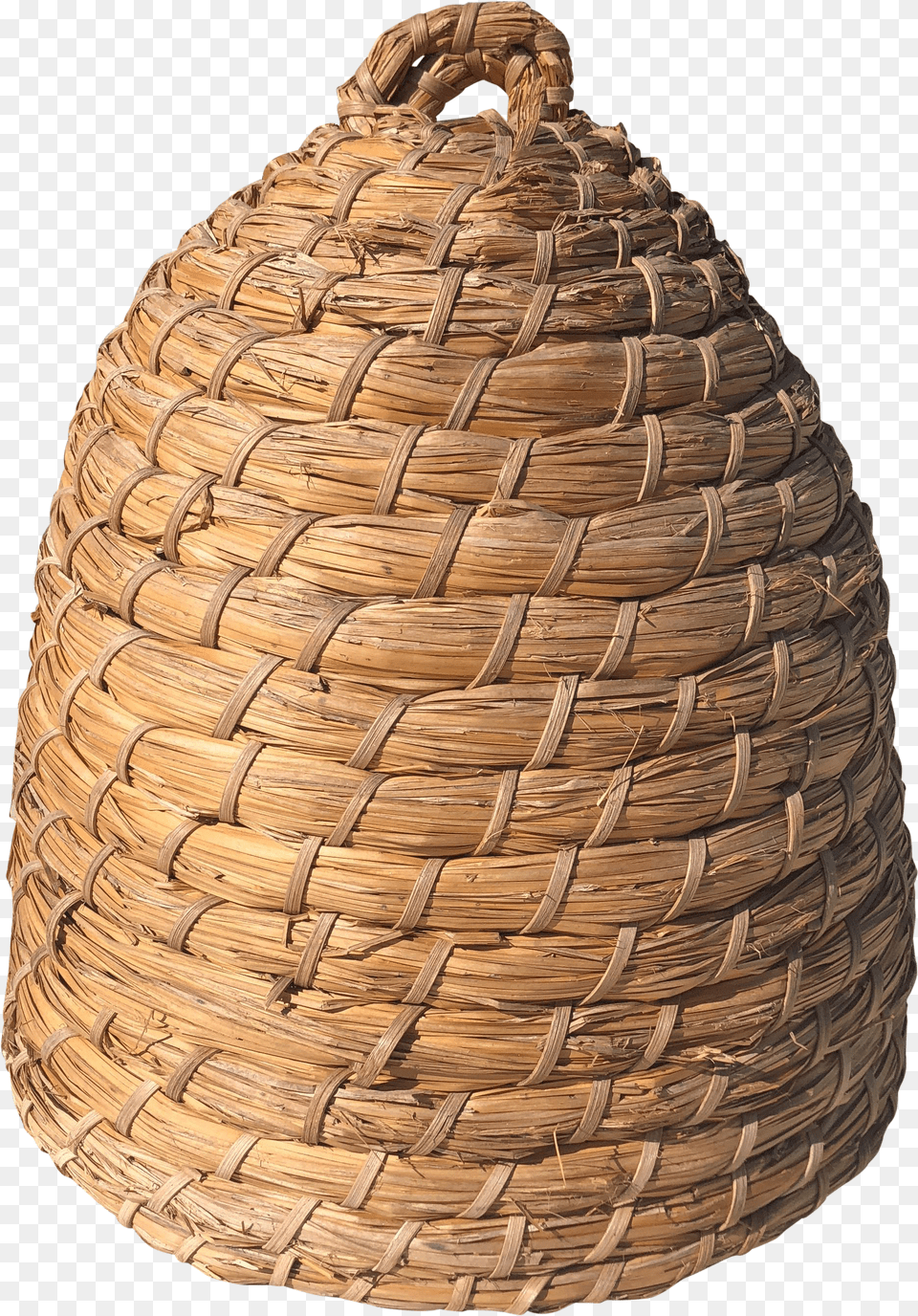 1960s Bohemian Beehive Bee Skep Straw Basket Beehive Free Png Download