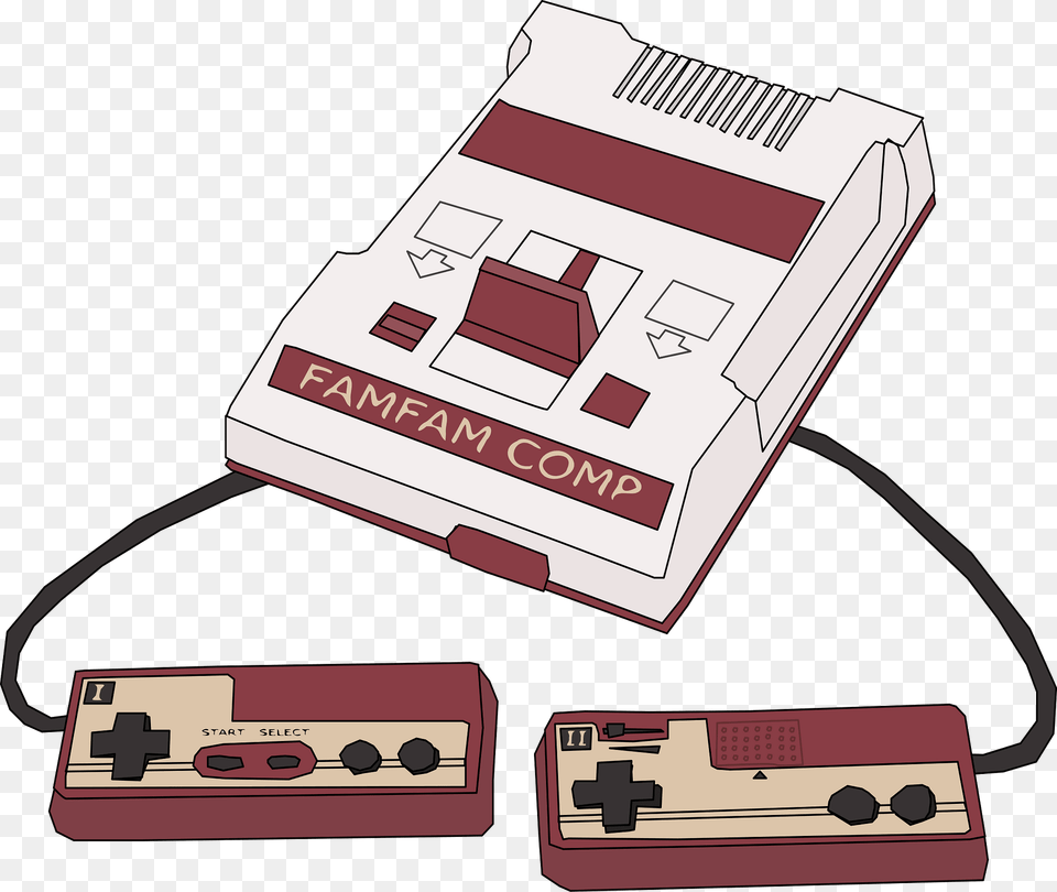 1980s Game System In Japan Clipart, Electronics, Tape Player, Dynamite, Weapon Png Image