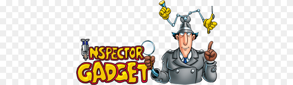 1980s Inspector Gadget Logo, Book, Comics, Publication, Person Free Transparent Png