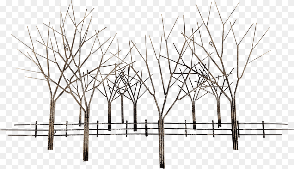 1990s Curtis Jere Trees In Winter Wall Sculpture For Snow, Outdoors, Utility Pole, Art, Plant Free Transparent Png