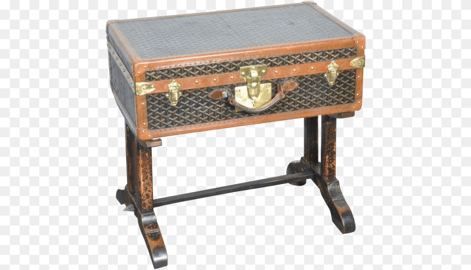 19th Century French Goyard Suitcase Coffee Table, Mailbox, Furniture Free Png