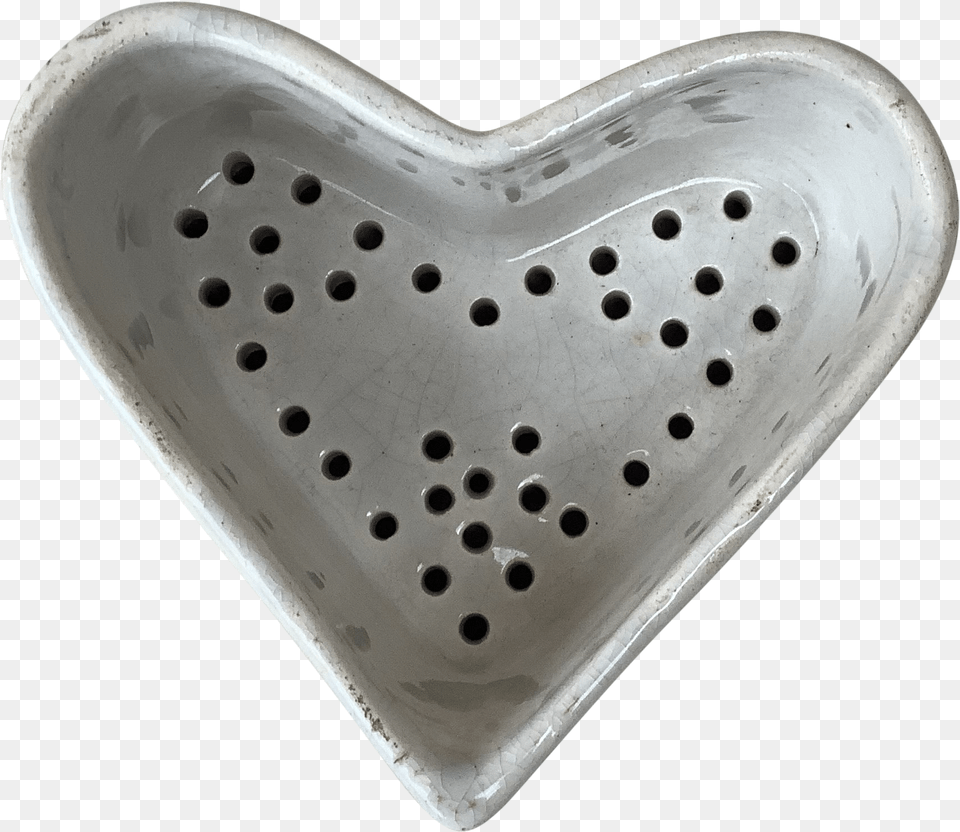 19th Century French White Heart Faience Cheese Mold Creil Et Montereau Heart, Art, Porcelain, Pottery, Hot Tub Free Png Download
