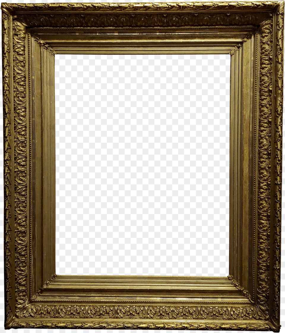 19th Century Large Ornate Carved Gilt Wood Frame For Picture Frame, Chart Free Transparent Png