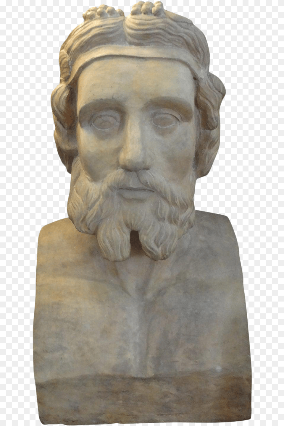 19th Century Monumental French Terra Cotta Bust Of A Classical Greek Artifact, Art, Adult, Male, Man Free Png