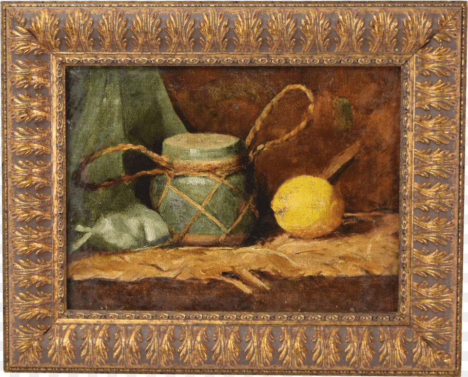 19th Century Oil Painting Still Life Of Lemon With Still Life Photography, Art, Bread, Food Png