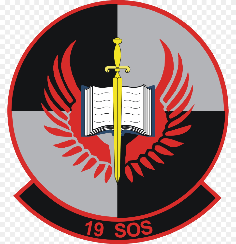 19th Special Operations Squadron 19 Special Operations Squadron, Emblem, Symbol, Sword, Weapon Png