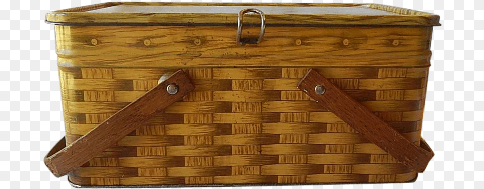 1l Picnic Basket, Wood, Hardwood, Box, Stained Wood Png