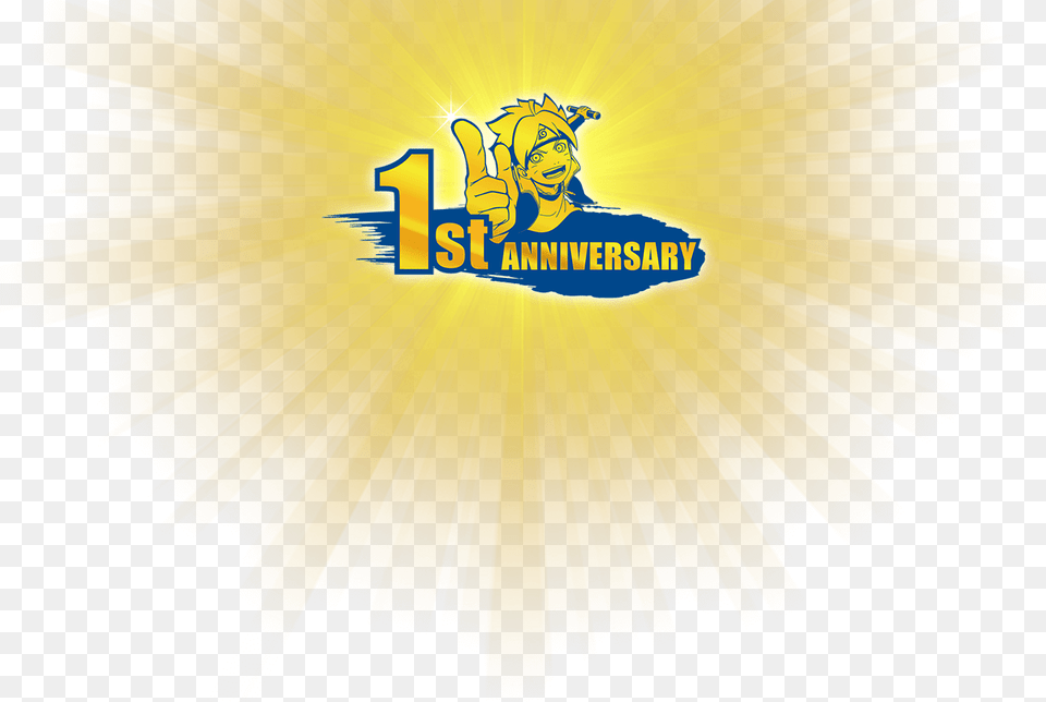 1st Anniversary, Logo, Flare, Light, Person Png Image