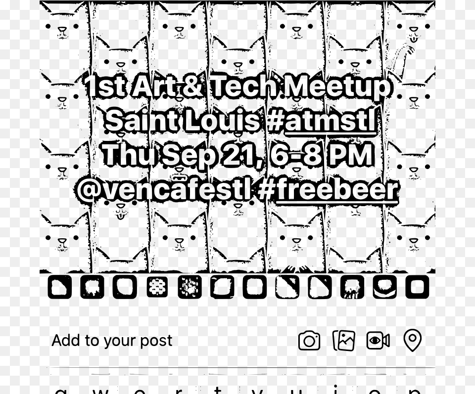 1st Atmstl Art Tech Meetup In Stl Illustration, Gray Png