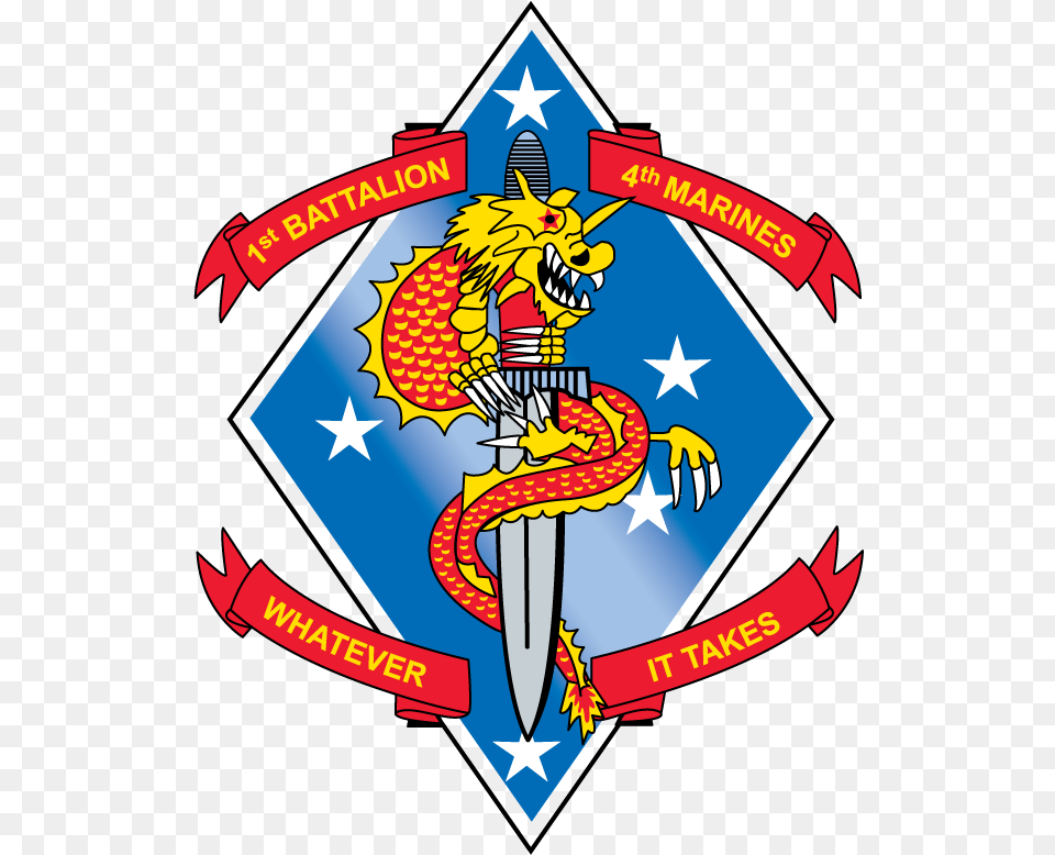 1st Battalion 4th Marines 1st Bn 4th Marines, Dynamite, Weapon, Emblem, Symbol Free Transparent Png