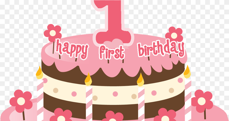 1st Birthday 1st Birthday Cake With Name Edit, Birthday Cake, Cream, Dessert, Food Free Transparent Png