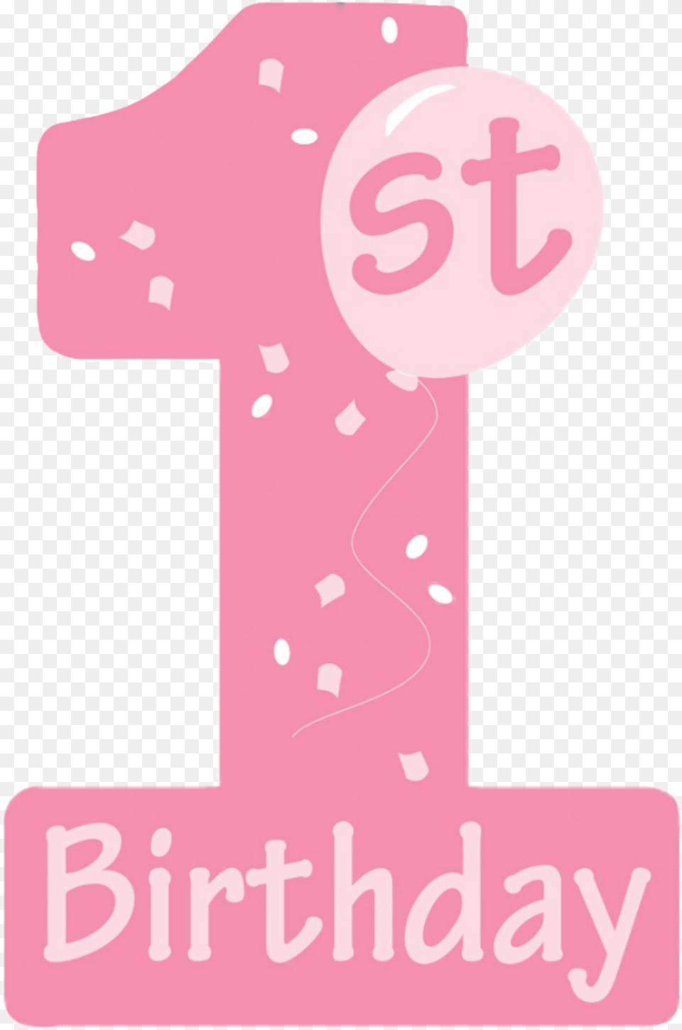 1st Birthday 1stbirthday Pink, Number, Symbol, Text Free Transparent Png