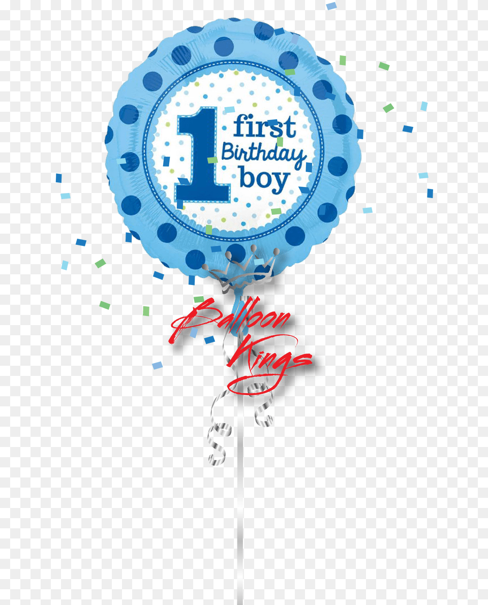 1st Birthday Boy Balloon Kings 1st Birthday First Birthday, Paper Free Png