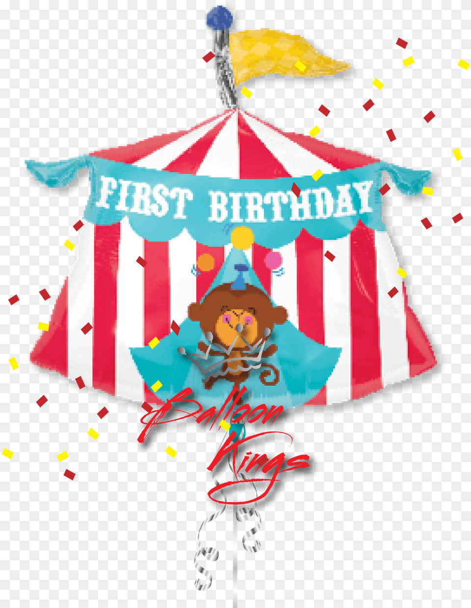 1st Birthday Circus Tent Circus Balloons Bouquet, Leisure Activities, Baby, Person Free Png Download
