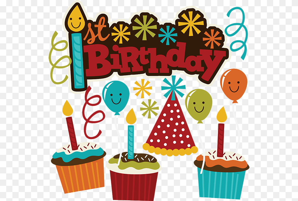 1st Birthday Clipart Cake, Person, People, Ice Cream, Food Free Png Download