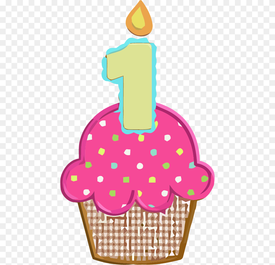 1st Birthday Cupcake Clipart Picture 1st Birthday Cake Clipart, Food, Cream, Dessert, Icing Free Png Download
