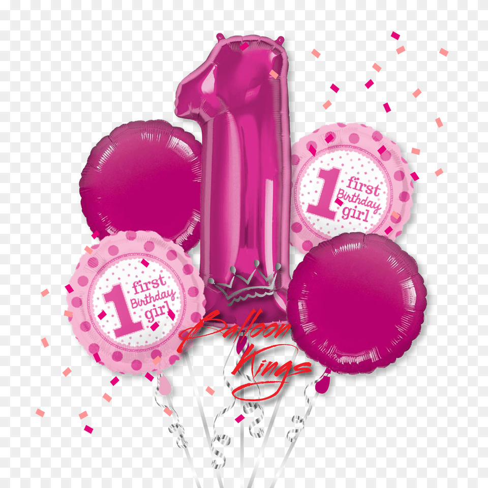 1st Birthday Girl Bouquet Boy 1st Birthday, Balloon, Purple Free Png