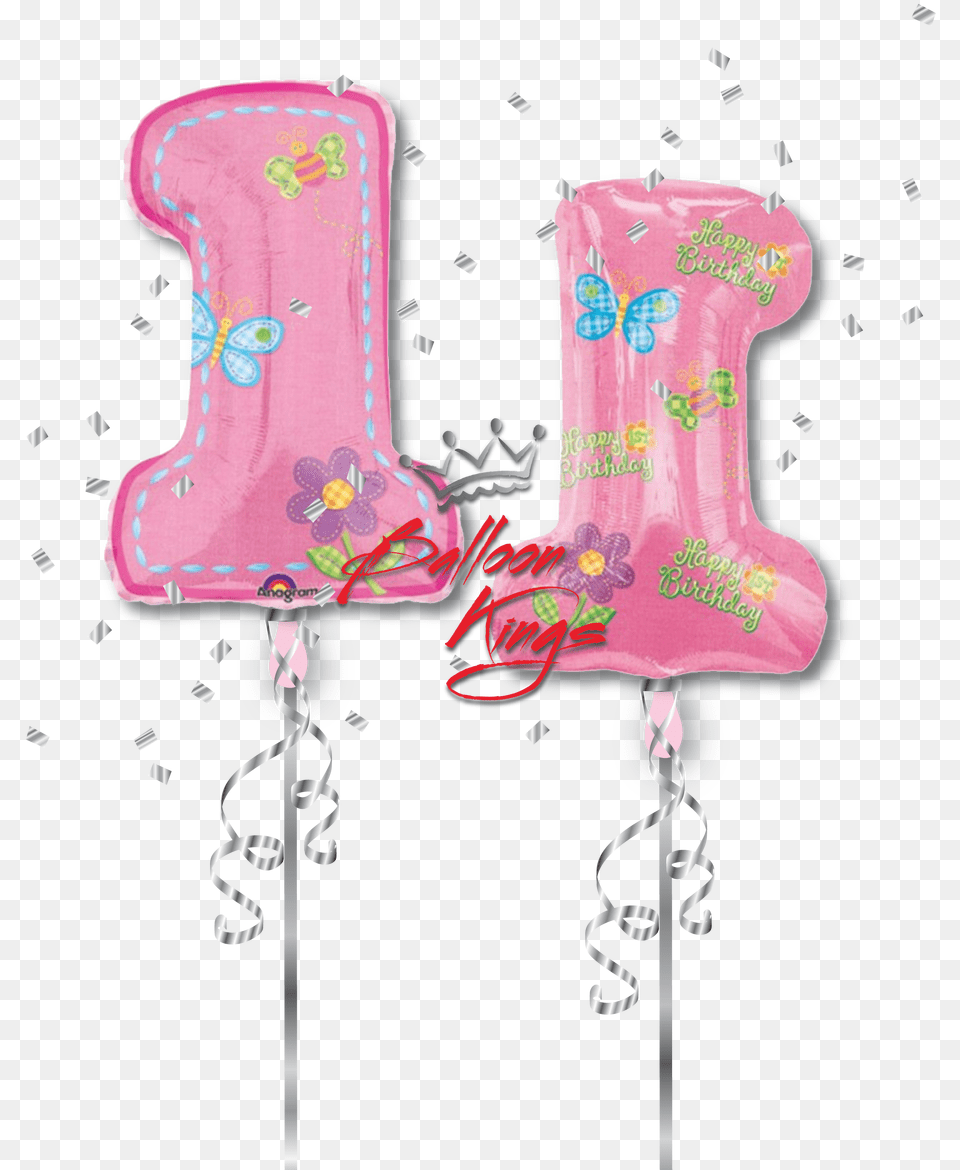 1st Birthday Girl Number 1st Birthday Balloons, Clothing, Lifejacket, Vest, Food Free Transparent Png