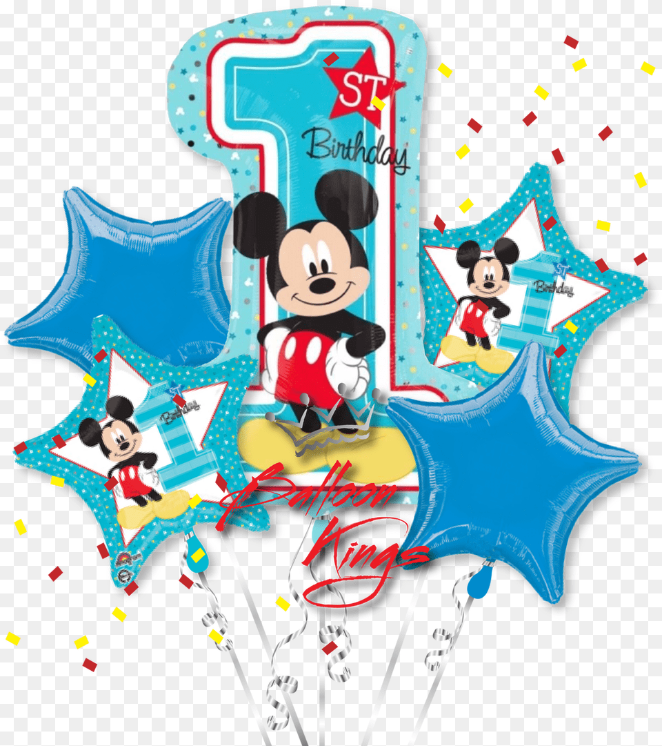 1st Birthday Mickey Bouquet Mouse, Book, Comics, Publication Png