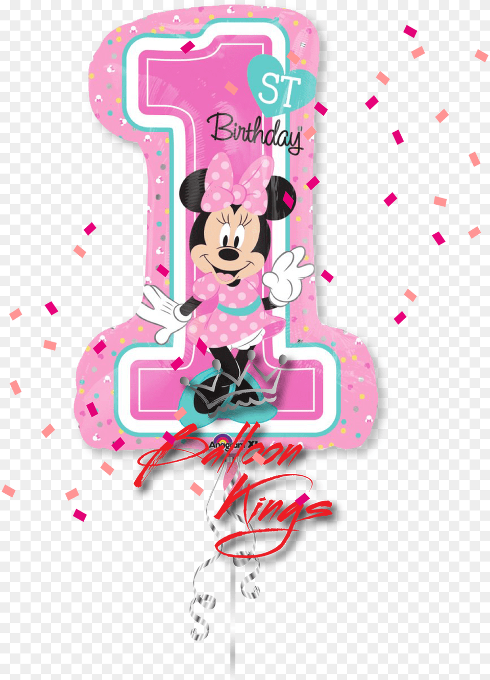1st Birthday Minnie Mouse Shape Minnie Mouse 1st Birthday, Paper, Baby, Person, Text Png Image
