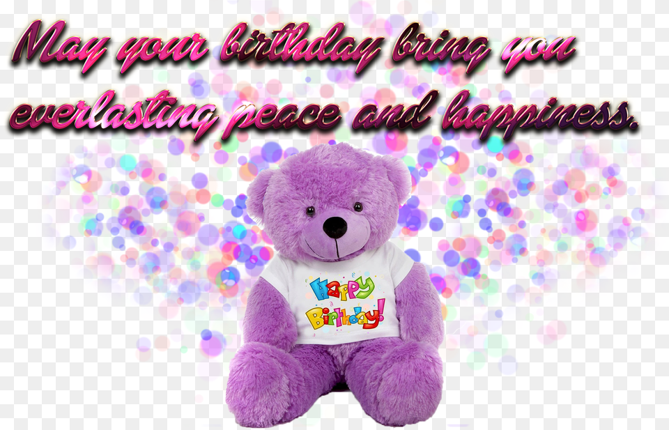 1st Birthday Wishes Photo Background Happy Womens Day Transparent Background, Teddy Bear, Toy, Purple Free Png Download