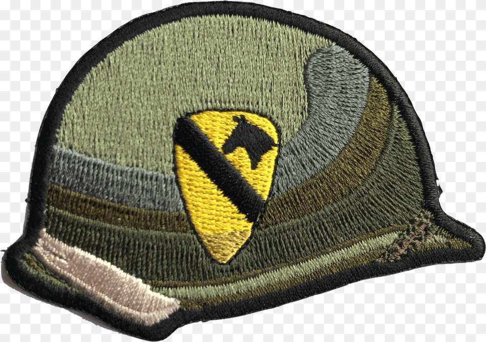 1st Cavalry Division Helmet Patch 1st Cavalry Division, Cap, Clothing, Hat, Beanie Free Png Download
