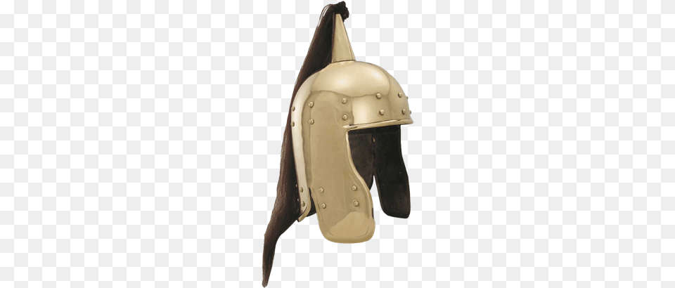 1st Century Brass Pony Tail Helm Medieval Helmet Pony Tail, Crash Helmet, Animal, Fish, Sea Life Free Transparent Png