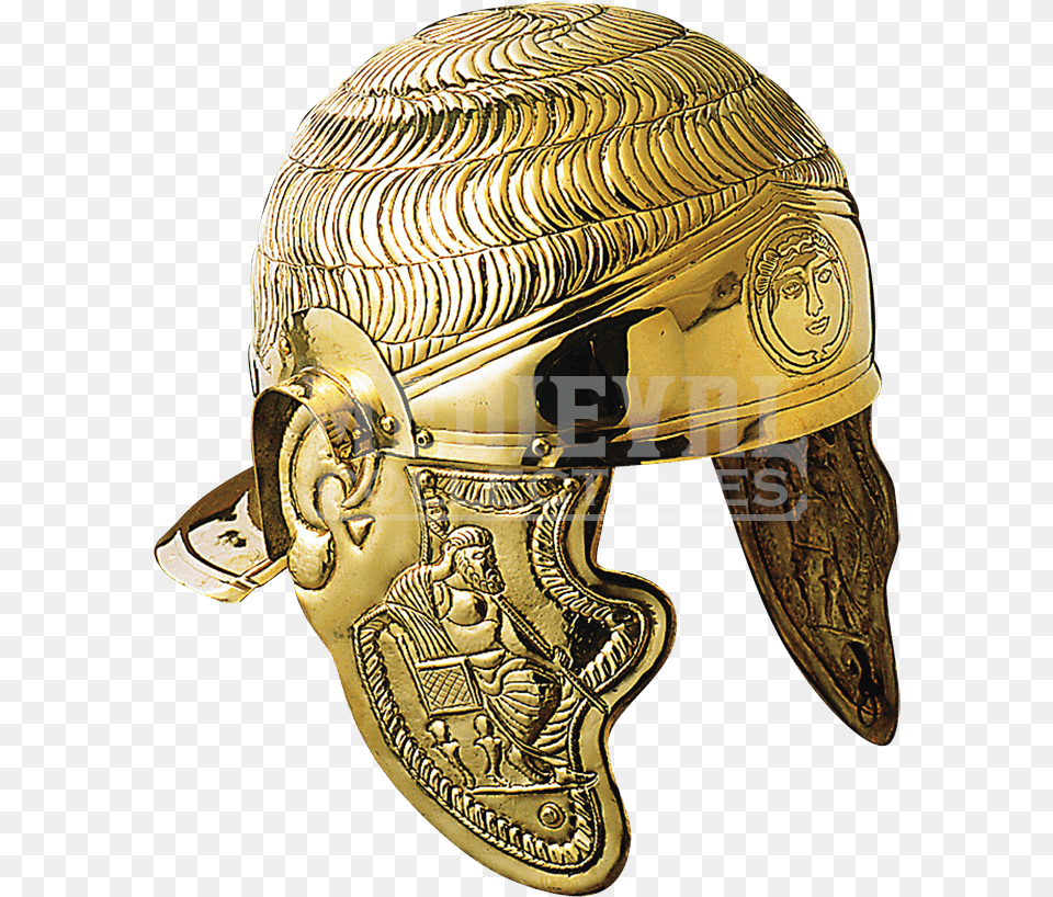1st Century Roman Cavalry Embossed Helmet Helmet Roman Costume Designs, Crash Helmet, Person, Adult, Female Free Transparent Png