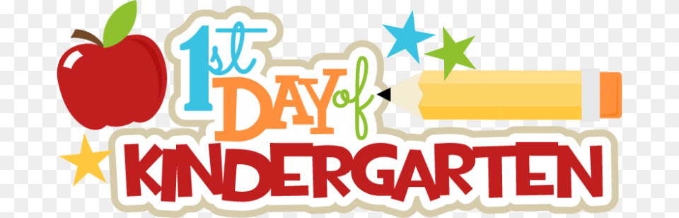 1st Day Of Kindergarten Svg Scrapbook Title Pencil First Day Of Kindergarten 2018, Dynamite, Weapon, Text, Symbol Free Transparent Png