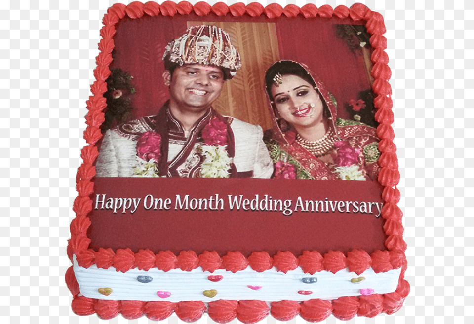 1st Marriage Anniversary Pineapple Photo Cake 1st Marriage Anniversary Cake, Cream, Food, Birthday Cake, Dessert Png