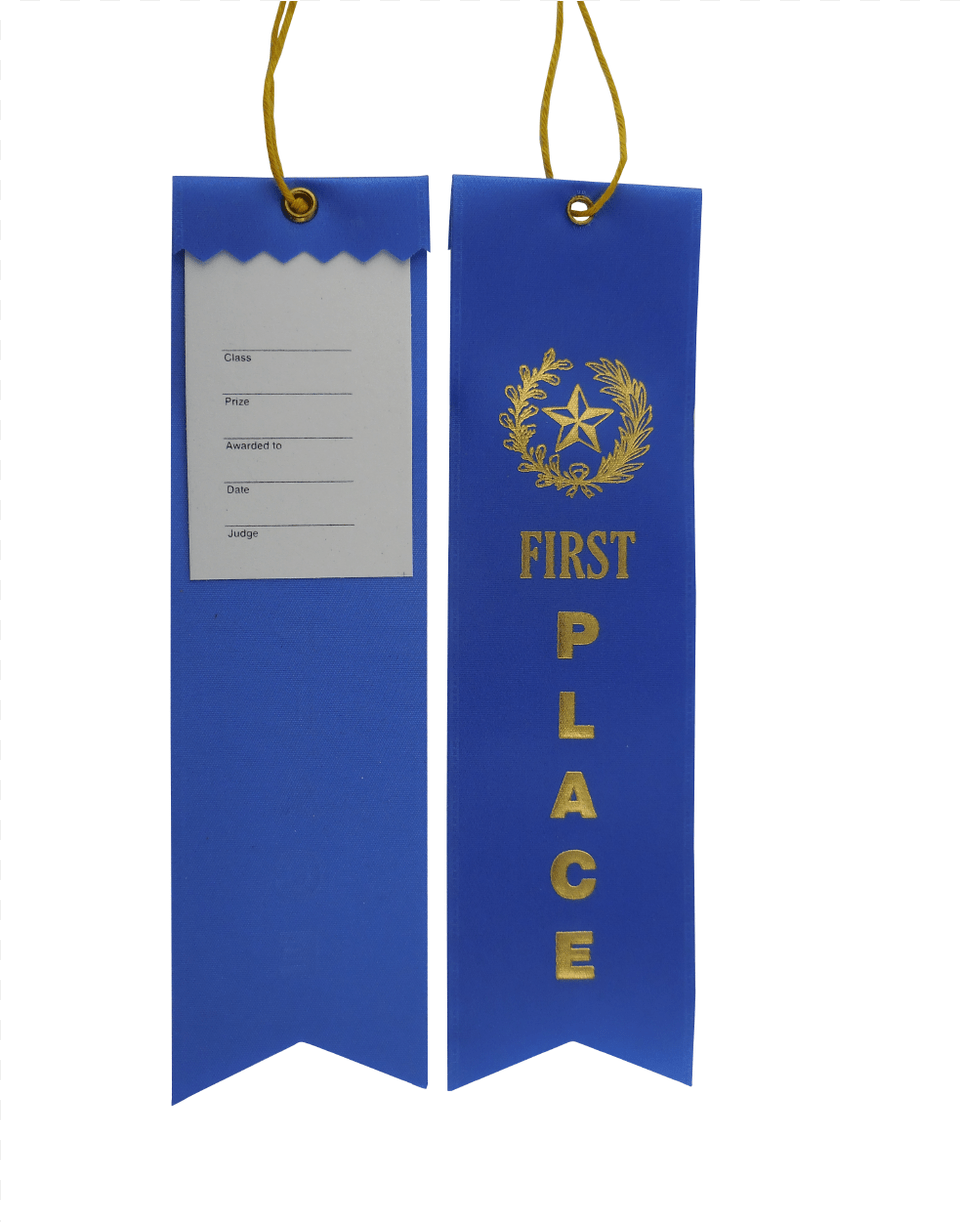 1st Place Blue Ribbon Winner Ribbons, Text Free Png Download