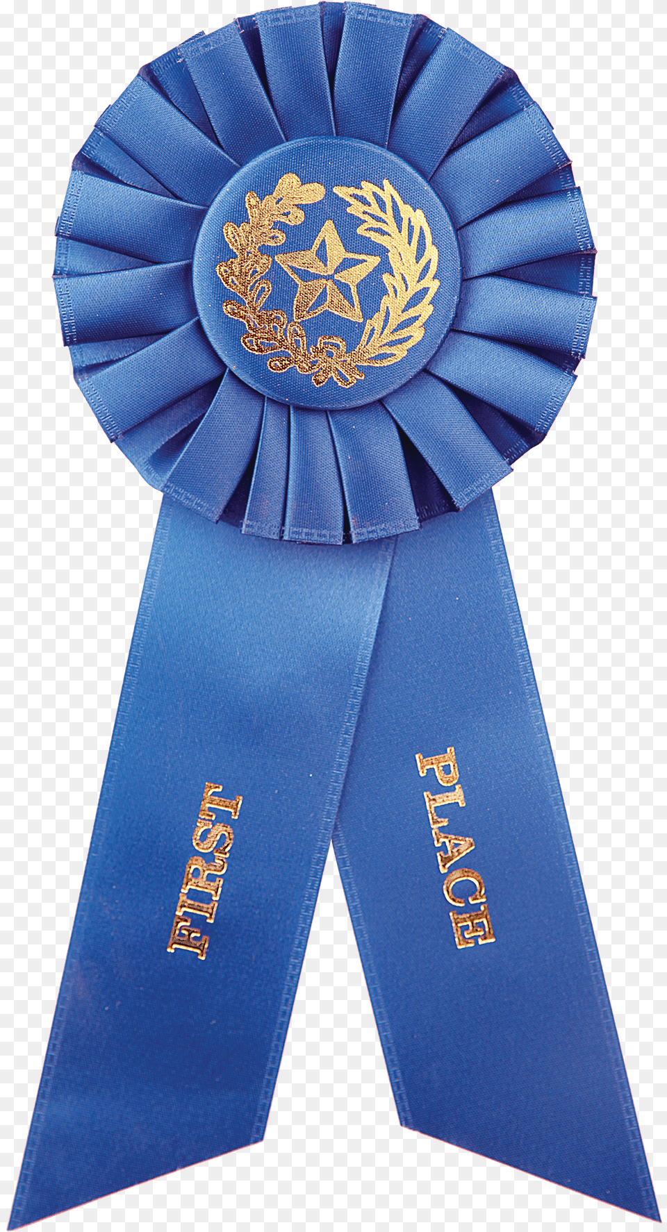 1st Place Blue Rosette Ribbon Fourth And Fifth Sixth Place Ribbons, Gold, Clothing, Coat Free Png Download