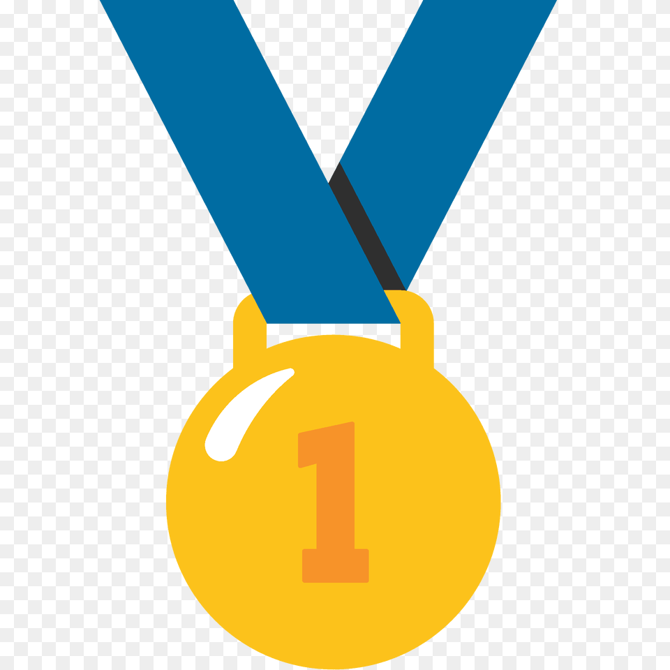 1st Place Medal Emoji Clipart, Gold, Gold Medal, Trophy Free Png
