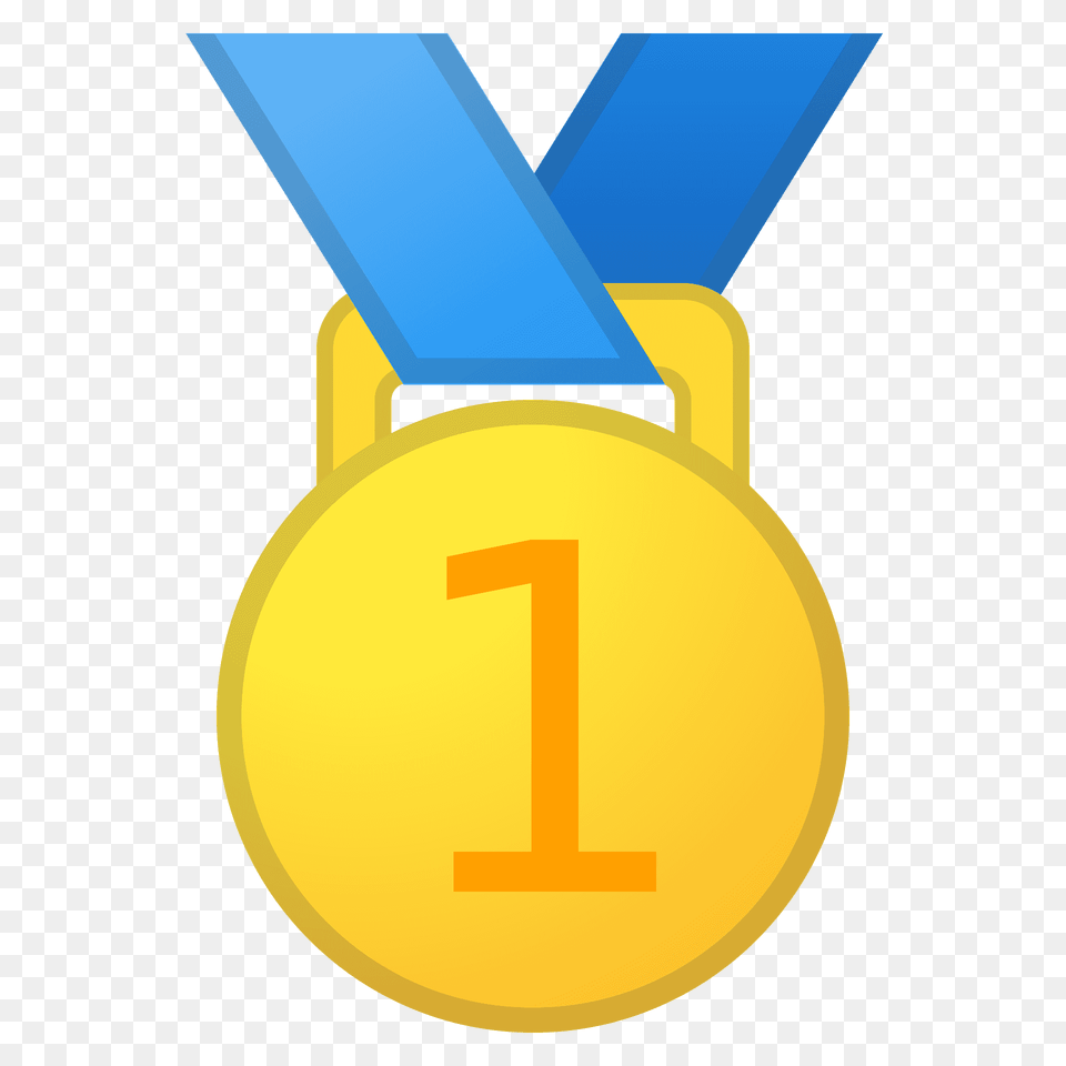 1st Place Medal Emoji Clipart, Gold, Gold Medal, Trophy, Bulldozer Png Image